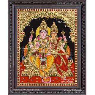 Vishnu Lakshmi Tanjore Painting