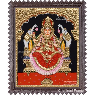 Gajalakshmi  Tanjore Painting