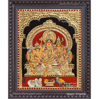 Shiva Family Tanjore Painting