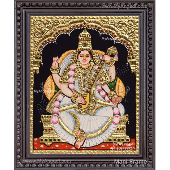 Saraswathi Tanjore Painting