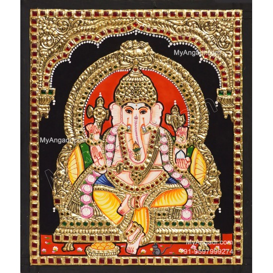 Ganesha Tanjore Painting