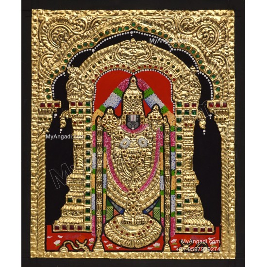 5 Set Ganesha Murugan Balaji Lakshmi Saraswathi Tanjore painting