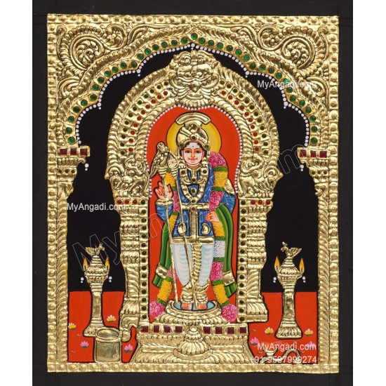 5 Set Ganesha Murugan Balaji Lakshmi Saraswathi Tanjore painting