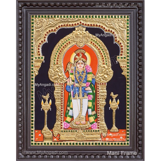 Raja Alangara Murugar Tanjore Painting
