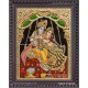 Radha Krishna on Swing Tanjore Painting