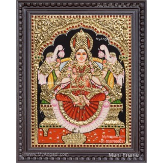 Gajalakshmi Tanjore Painting