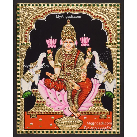 5 Set Ganesha Murugan Balaji Lakshmi Saraswathi Tanjore painting