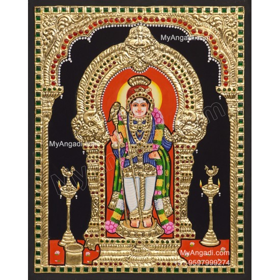 5 Set Ganesha Murugan Balaji Lakshmi Saraswathi Tanjore painting