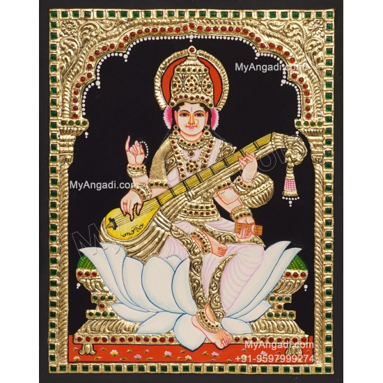 5 Set Ganesha Murugan Balaji Lakshmi Saraswathi Tanjore painting