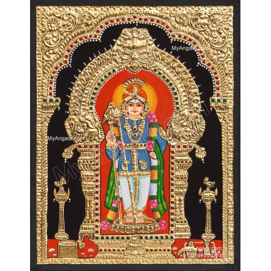 Raja Alangara Murugar Tanjore Painting