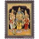 Ram Darbar - Ram with Sita, Hanuman, Lakshmanan  Tanjore Painting