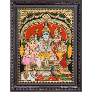 Shiva Family Tanjore Painting