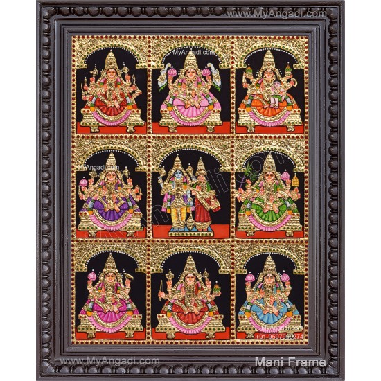 Ashta Lakshmi Tanjore Painting