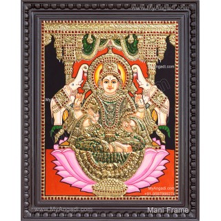 Gajalakshmi Tanjore Painting