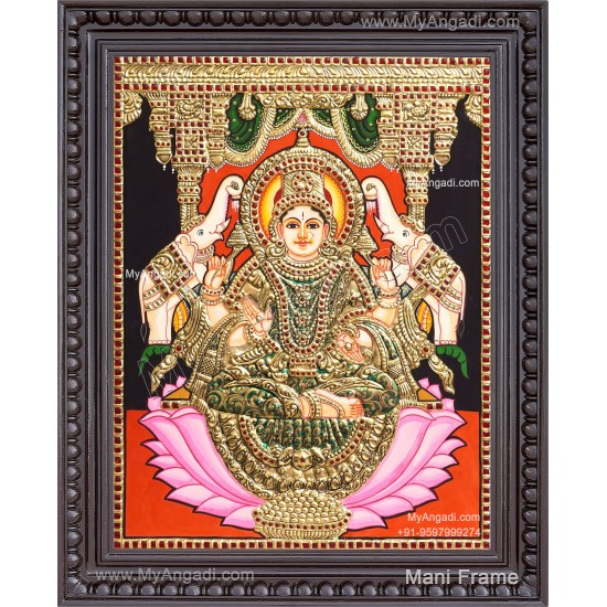 Gajalakshmi Tanjore Painting