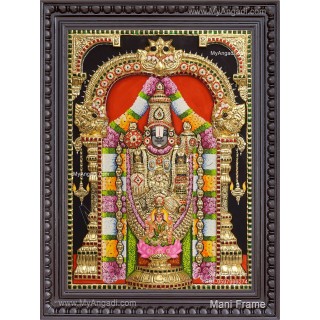 3d Balaji Lakshmi Tanjore Painting