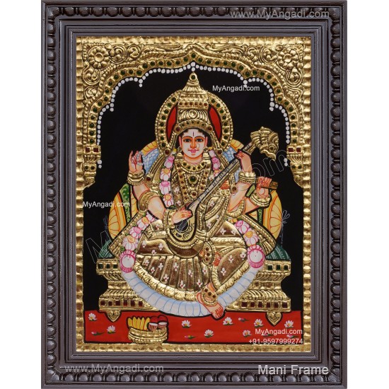 Saraswathi Tanjore Painting