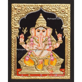 5 Set Ganesha Murugan Balaji Lakshmi Saraswathi Tanjore painting