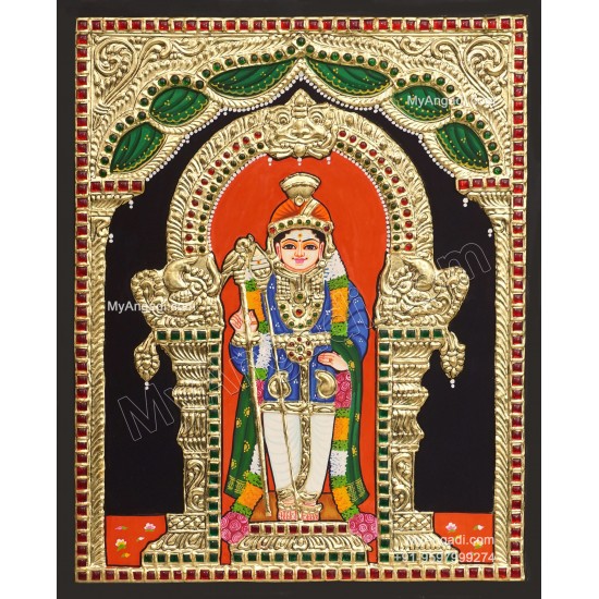 5 Set Ganesha Murugan Balaji Lakshmi Saraswathi Tanjore painting