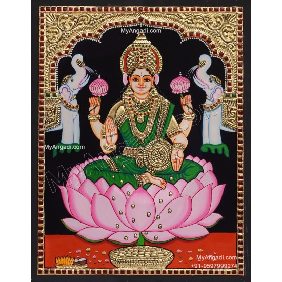 5 Set Ganesha Murugan Balaji Lakshmi Saraswathi Tanjore painting