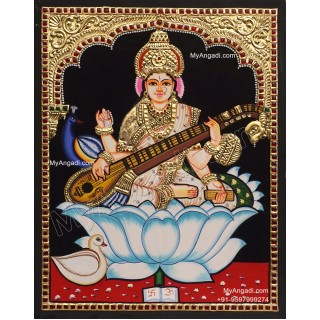 5 Set Ganesha Murugan Balaji Lakshmi Saraswathi Tanjore painting