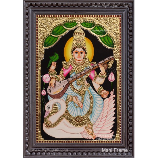 Saraswathi Tanjore Painting