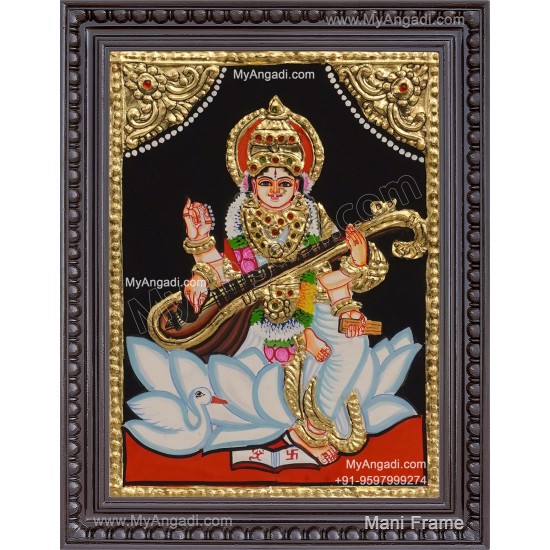 Saraswathi Tanjore Painting