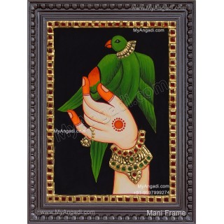 Parrot Tanjore Painting