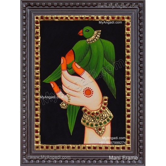 Parrot Tanjore Painting