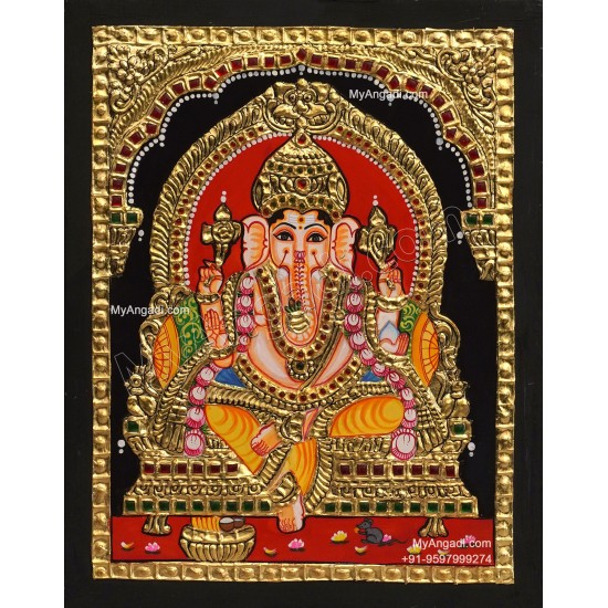 Ganesha Tanjore Painting