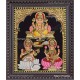 Ganesha Lakshmi Saraswathi Tanjore Painting