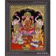Ganesha Lakshmi Saraswathi Tanjore Painting