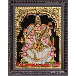 Saraswathi Tanjore Painting