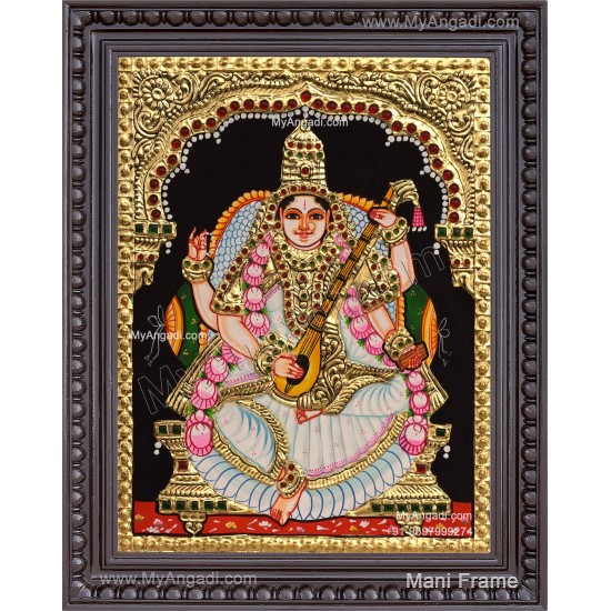 Saraswathi Tanjore Painting