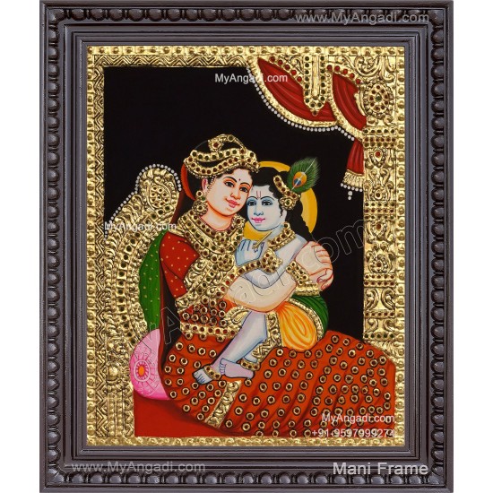 Yashoda Krishna Tanjore Painting