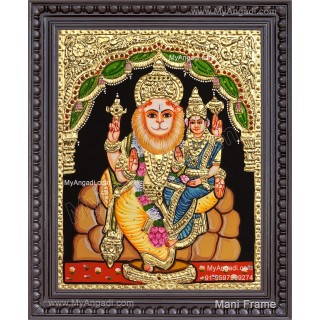 Lakshmi Narasimhar Tanjore Painting