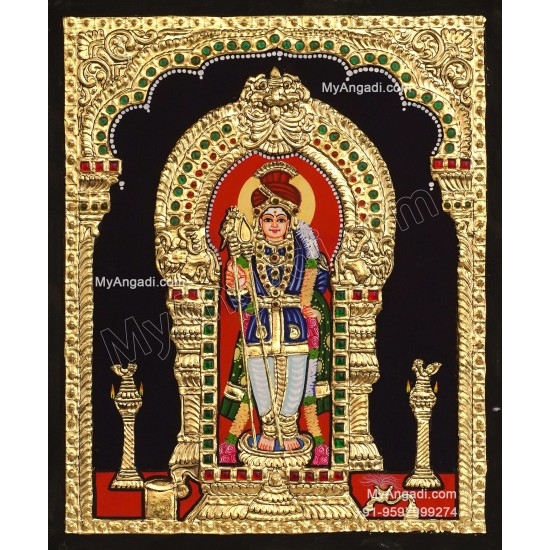 5 Set Ganesha Murugan Balaji Lakshmi Saraswathi Tanjore painting
