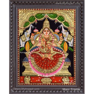 Gajalakshmi Tanjore Painting