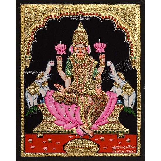 5 Set Ganesha Murugan Balaji Lakshmi Saraswathi Tanjore painting