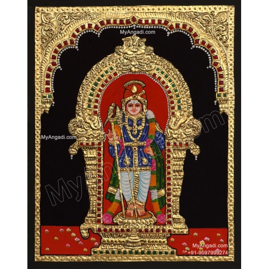 5 Set Ganesha Murugan Balaji Lakshmi Saraswathi Tanjore painting