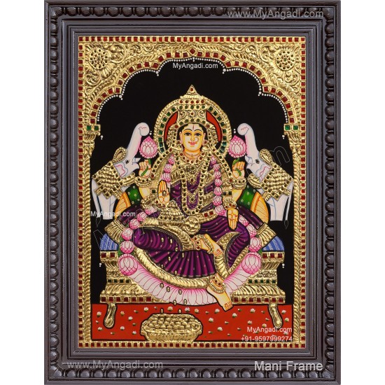 Gajalakshmi Tanjore Painting