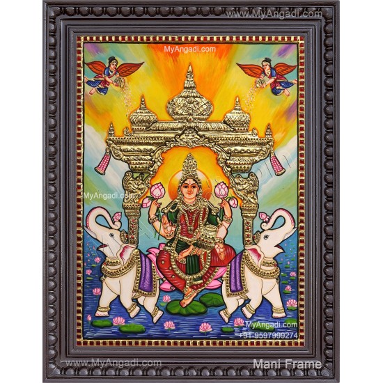 Gajalakshmi Tanjore Painting