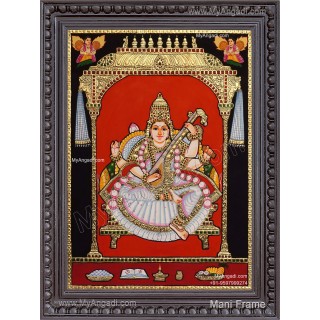 Saraswathi Tanjore Painting