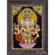 Kan Drishti Ganesha Tanjore Painting
