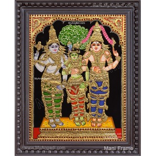 Meenakshi Thirukalyanam Tanjore Painting Meenakshi Thirukalyanam Tanjore Painting
