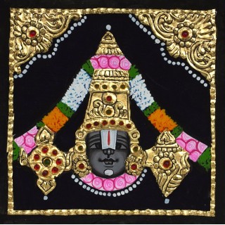 Balaji Face Tanjore Painting
