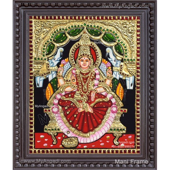 Gaja Lakshmi Tanjore Painting