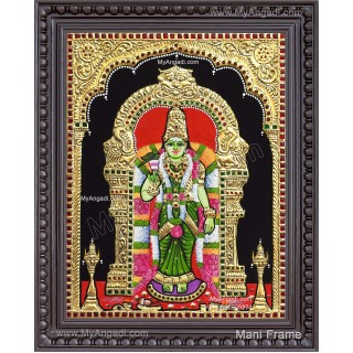 Meenakshi Amman Tanjore Painting, Amman Tanjore Painting