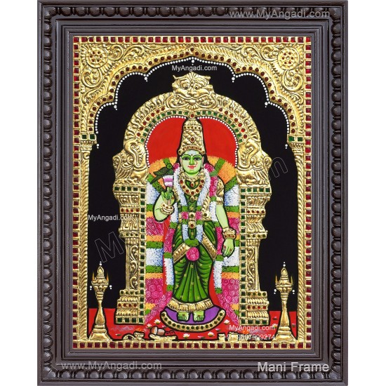 Meenakshi Amman Tanjore Painting, Amman Tanjore Painting