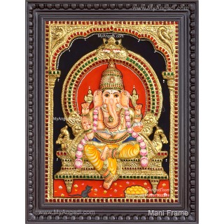 Ganesha 3D Tanjore Painting Ganesha 3D Tanjore Painting